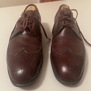 Brooks Brothers M75 Cheaney wingtips Brown leather brogues made in England